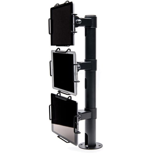 Star Micronics mUNITE TRI MOUNT BLK Mounting Pole for Tablet - Black - 3 Display
