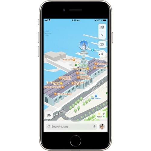 Apple iPhone SE A2595 Smartphone 64 Go - Écran LCD 4,7" HD 1334 x 750