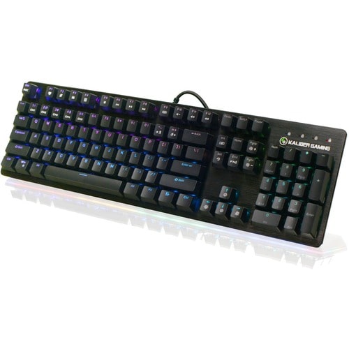 TECLADO MECÁNICO KALIBER GAMING RGB CON INTERRUPTORES MARRONES