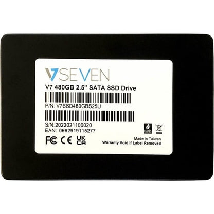 Disque SSD V7 2,5 pouces 480 Go, 7 mm, 3D TLC SATA, lot en vrac