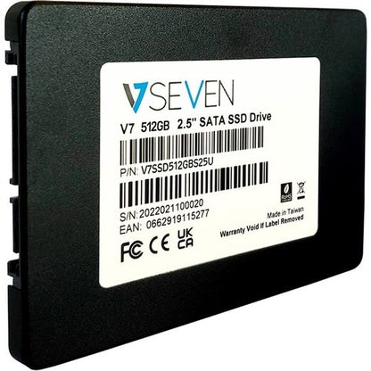 SSD V7 2,5 pouces 512 Go, lot de 7 mm, 3D TLC SATA