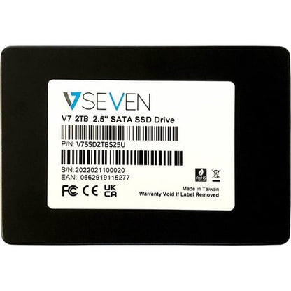 SSD V7 2,5 pouces 2 To, 7 mm, 3D TLC SATA, lot en vrac
