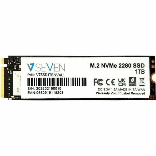 Disque SSD V7 NVME GEN4X4 M.2 NVME 3D TLC de 1 To