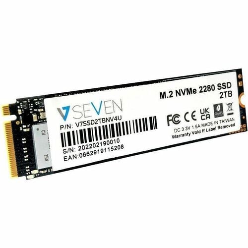 Disque SSD V7 NVME GEN4X4 M.2 NVME 3D TLC de 2 To