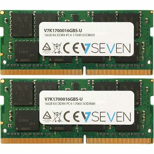 Kit de 16 Go 2 x 8 Go DDR4 PC4-17000 260 broches CL15 2133 MHz SODIMM 512 x 8