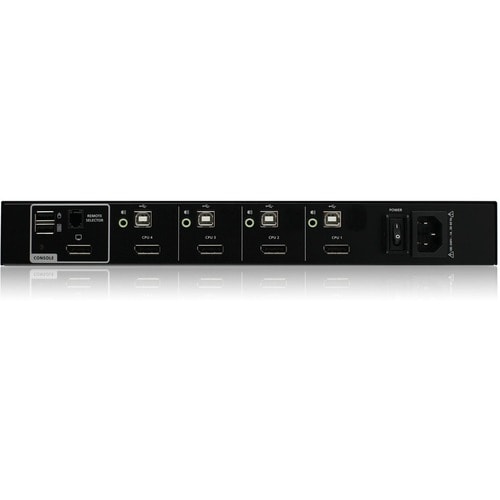 KIT DE COMMUTATION KVM UNIV SEC À 4 PORTS AVEC PORT D'AFFICHAGE SIMPLE/HDMI