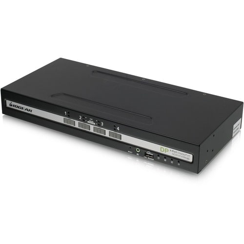 KIT DE CONMUTADOR KVM HDMI UNIV SEC DE 4 PUERTOS CON PUERTO DE PANTALLA DE VISTA ÚNICA