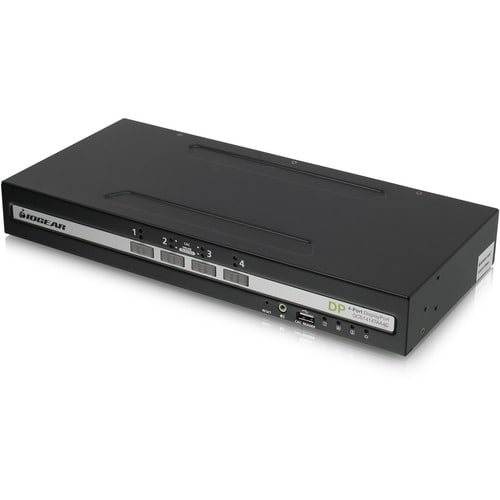 CONMUTADOR KVM DE 4 PUERTOS CON VISUALIZACIÓN ÚNICA, AUDIO Y SOPORTE CAC