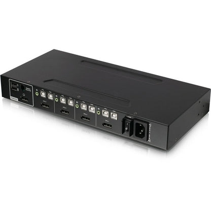 CONMUTADOR KVM DE 4 PUERTOS CON VISUALIZACIÓN ÚNICA, AUDIO Y SOPORTE CAC