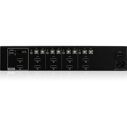 COMMUTATEUR KVM SÉCURISÉ 4 PORTS DOUBLE VUE DISPLAYPORT AVEC AUDIO CAC SUP