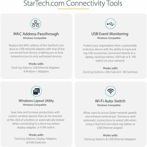 Adaptateur multiport USB-C StarTech.com, double HDMI, 4 ports
