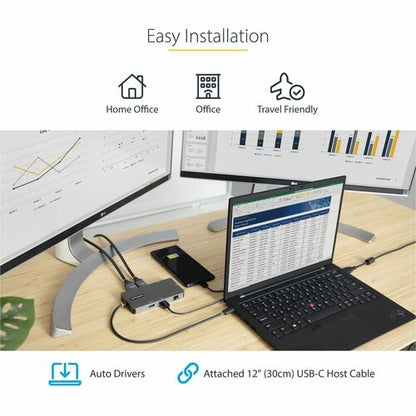 Adaptateur multiport USB-C StarTech.com, double HDMI, 4 ports