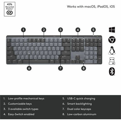 Clavier mécanique sans fil Logitech MX Performance avec rétroéclairage