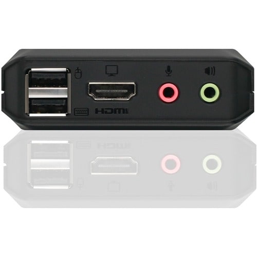 2PORT 4K KVM SWITCH WITH HDMI USB AND AUDIO CONNECTIONS