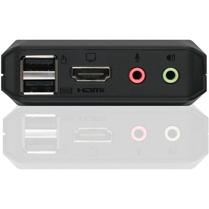 2PORT 4K KVM SWITCH WITH HDMI USB AND AUDIO CONNECTIONS