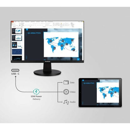 Monitor LED Full HD ViewSonic Value VA2447-MHU de 24" con resolución 16:9