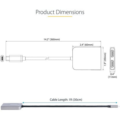 Adaptateur StarTech.com USB-C vers double HDMI