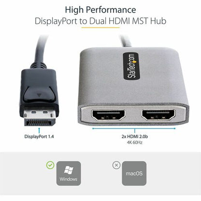 StarTech.com DP to Dual HDMI MST HUB
