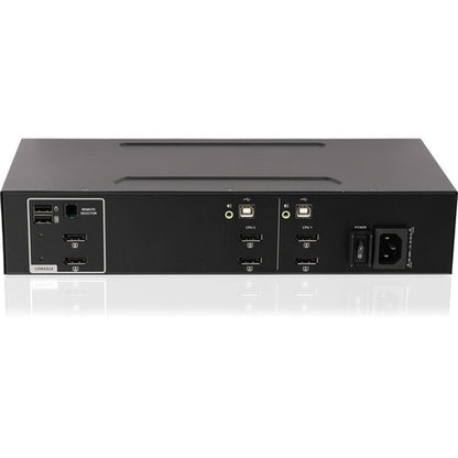 COMMUTATEUR KVM DOUBLE VUE DISPLAYPORT 2 PORTS AVEC AUDIO PP4.0 TAA