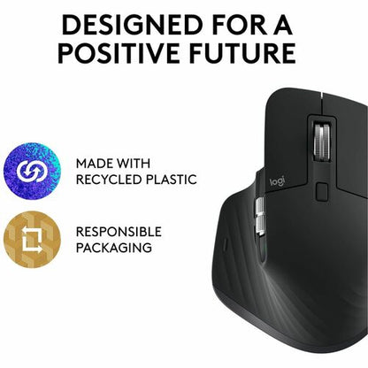 Ratón inalámbrico Logitech MX Master 3S - Campo oscuro - Inalámbrico
