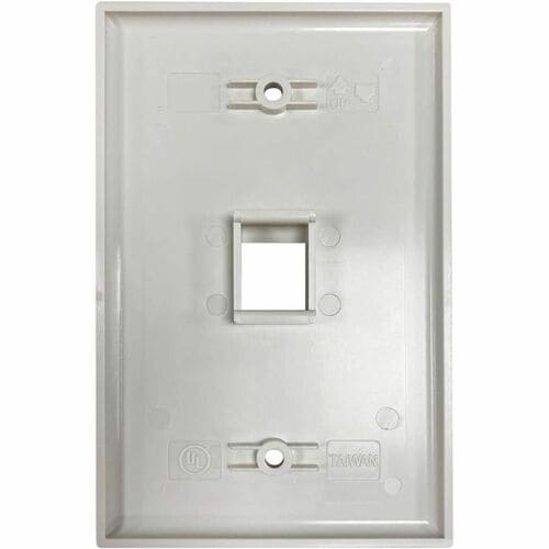 Tripp Lite by Eaton Safe-IT 1-Port Single-Gang Keystone Wall Plate, Antibacteria