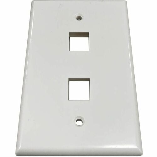 Placa de pared Keystone de una sola unidad Safe-IT de Tripp Lite by Eaton, de 2 puertos, antibacteriana