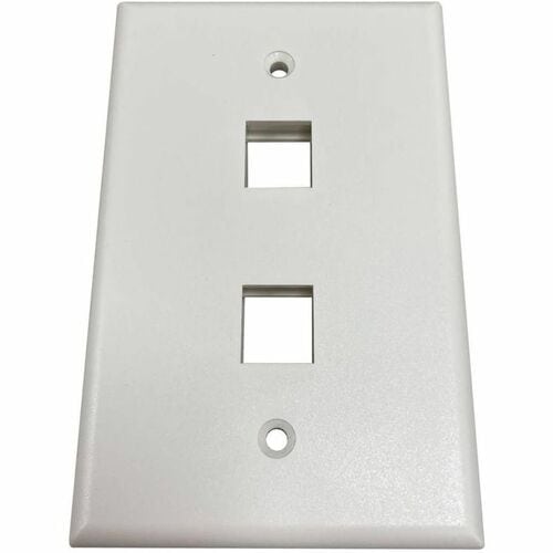Placa de pared Keystone de una sola unidad Safe-IT de Tripp Lite by Eaton, de 2 puertos, antibacteriana