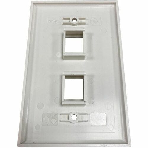 Placa de pared Keystone de una sola unidad Safe-IT de Tripp Lite by Eaton, de 2 puertos, antibacteriana