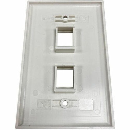 Placa de pared Keystone de una sola unidad Safe-IT de Tripp Lite by Eaton, de 2 puertos, antibacteriana
