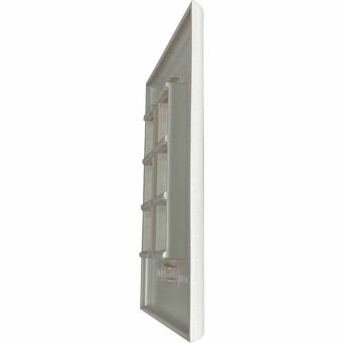 Placa de pared Keystone de una sola unidad Safe-IT de Tripp Lite by Eaton, 6 puertos, antibacteriana, color marfil M