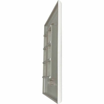 Placa de pared Keystone de una sola unidad Safe-IT de Tripp Lite by Eaton, 6 puertos, antibacteriana, color marfil M
