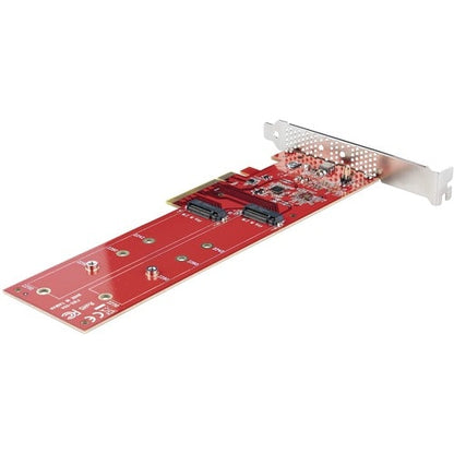 CARTE ADAPTATEUR SSD DOUBLE M.2 PCIE AVEC BIFURCATION PCIE 4.0
