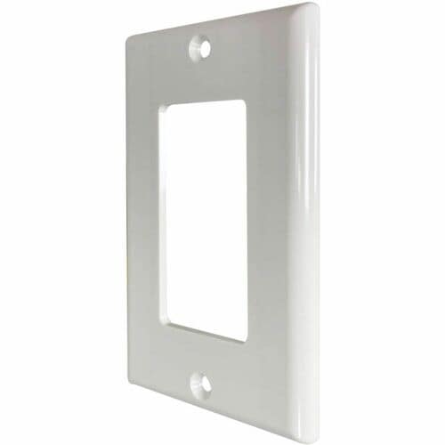 Placa de pared antibacteriana de una unidad Safe-IT de Tripp Lite by Eaton, estilo Decora, color marfil, TAA