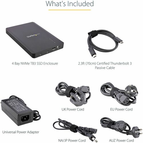 GABINETE THUNDERBOLT 3 NVME DE 4 BAHÍAS M.2 NVME 40 GBPS PCIE