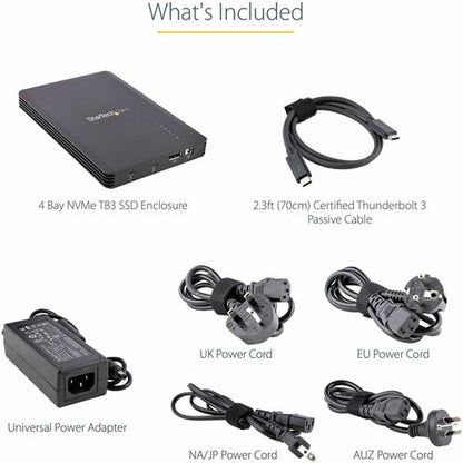 GABINETE THUNDERBOLT 3 NVME DE 4 BAHÍAS M.2 NVME 40 GBPS PCIE