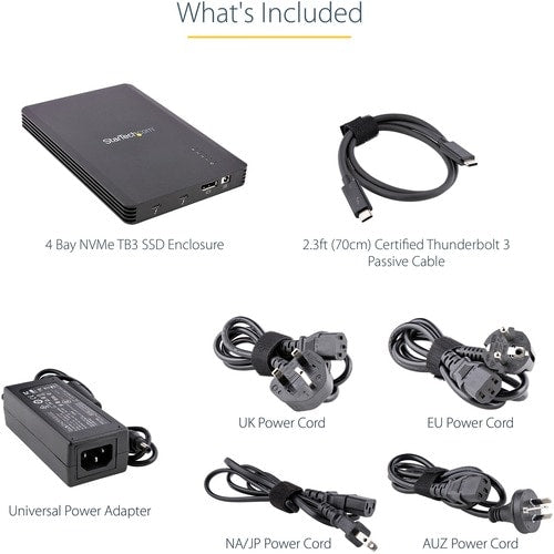 GABINETE THUNDERBOLT 3 NVME DE 4 BAHÍAS M.2 NVME 40 GBPS PCIE