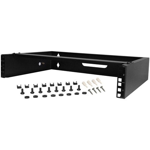 StarTech.com 2U Wall Mount Rack, 14in Deep, 19 inch Wall Mount Network