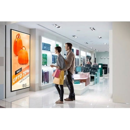 Écran LED D-LED 3 côtés sans cadre, 65 pouces, 60 Hz, cristal, 2 ports HDMI, IP5X