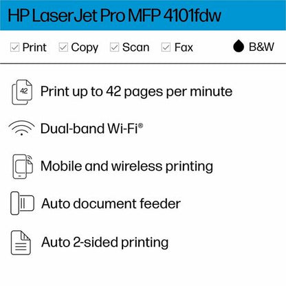 IMPRESORA LASERJET PRO MFP 4101FDW