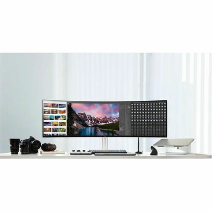 LG 49WQ95C-W 49\" Class UW-QHD Curved Screen Gaming LCD Monitor