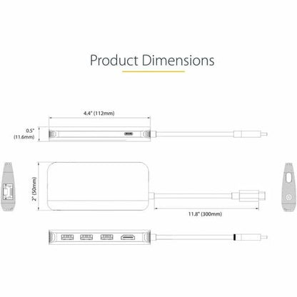 Adaptateur multiport USB-C StarTech.com, HDMI 4K 60 Hz