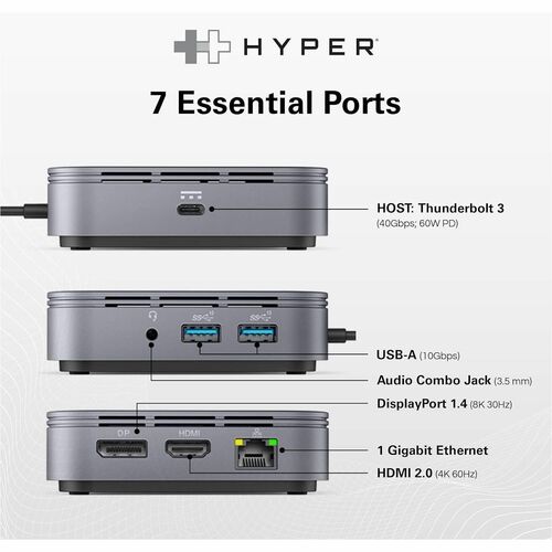Base móvil HyperDrive Thunderbolt 3