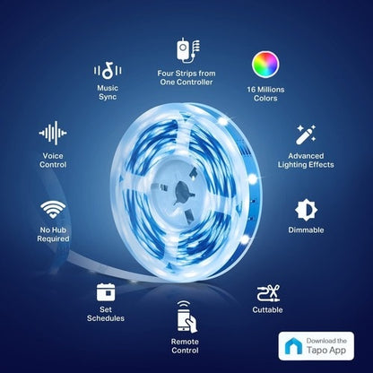 Bande lumineuse Wi-Fi intelligente Tapo - Ampoule LED