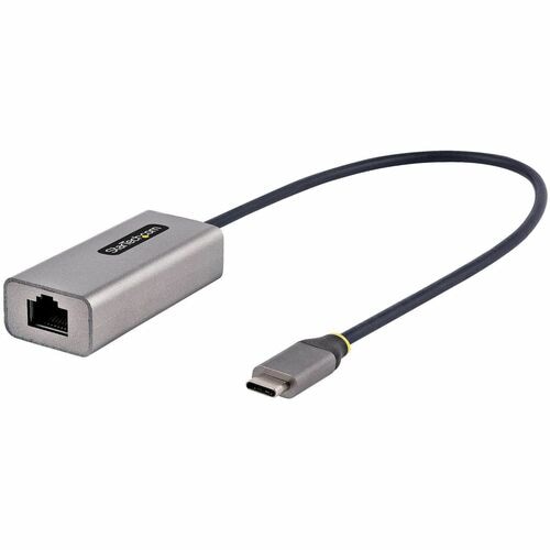Adaptateur USB-C vers RJ45 ENET 30 cm gris et noir pour Windows/Mac/Linux