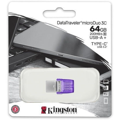 MULTI 1 64GB DATATRAVELER MICRODUO 3C 200MB/S DUAL USB-A+USB-
