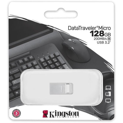 128GB DATATRAVELER MICRO 200MB/S METAL USB 3.2 GEN 1