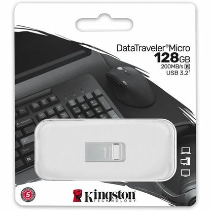 MULTI 25 128GB DATATRVLR MICRO 200MB/S METAL USB 3.2 GEN 1
