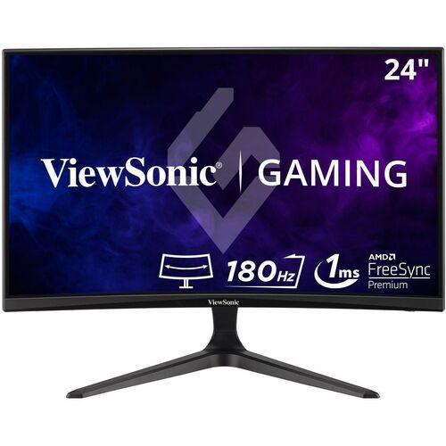 Moniteur LED incurvé Full HD ViewSonic OMNI VX2418C 24 pouces - 16:9 - Noir