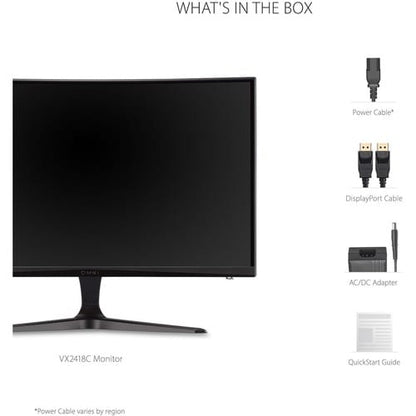 Moniteur LED incurvé Full HD ViewSonic OMNI VX2418C 24 pouces - 16:9 - Noir