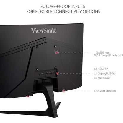 Moniteur LED incurvé Full HD ViewSonic OMNI VX2418C 24 pouces - 16:9 - Noir